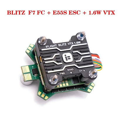 IFlight BLITZ F722 F7 Stack (E55S 4in1 2-6S ESC/ 1.6W VTX)