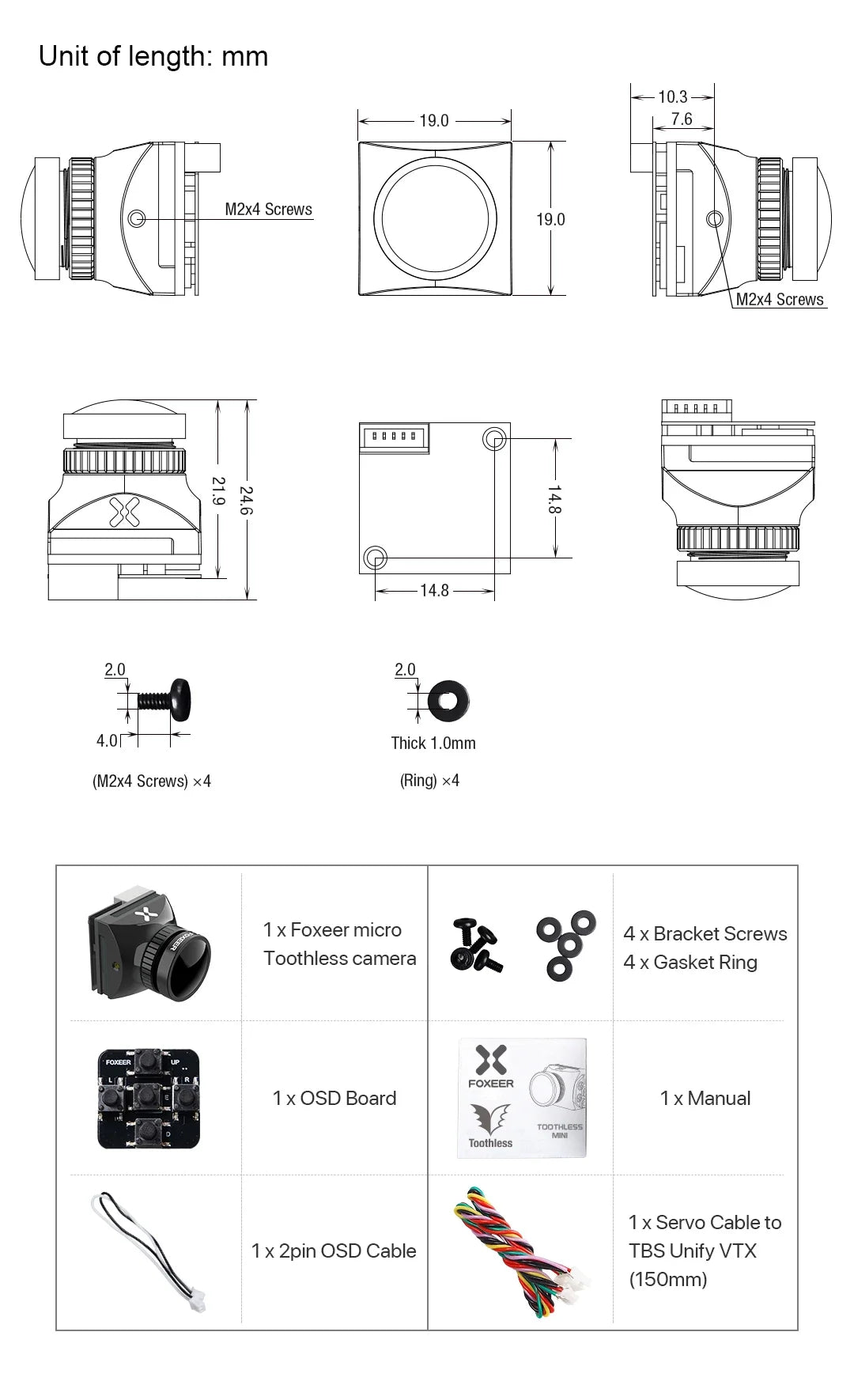 FOXEER Toothless 2 Micro Camera
