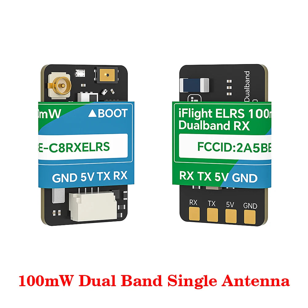 iFlight ELRS 100mW/ 500mW Dual-Band True Diversity Empfänger Unterstützt 2.4GHz/ 868/ 900MHz Kompatibel GemX, Gemini