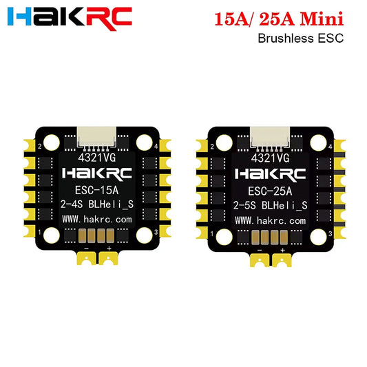 HAKRC 15A/ 25A Mini 4in1 BLHELI_S  Brushless ESC