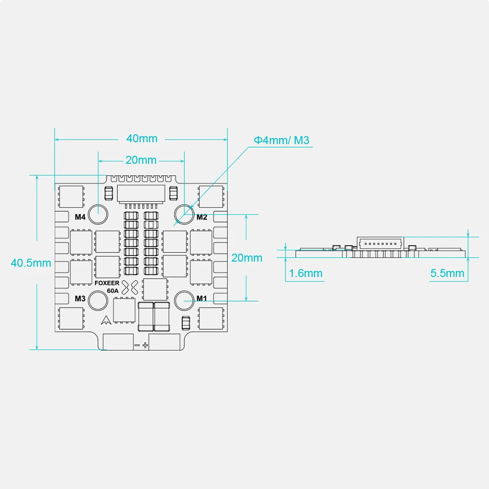 FOXEER Reaper F4 Mini 60A 4in1 ESC