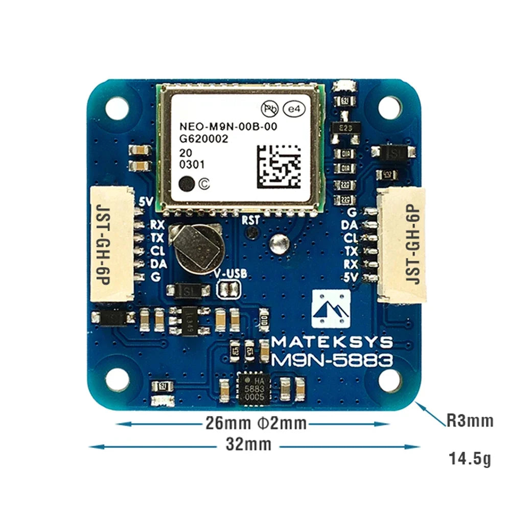 MATEK MATEKSYS GNSS COMPASS M9N-5883 GPS