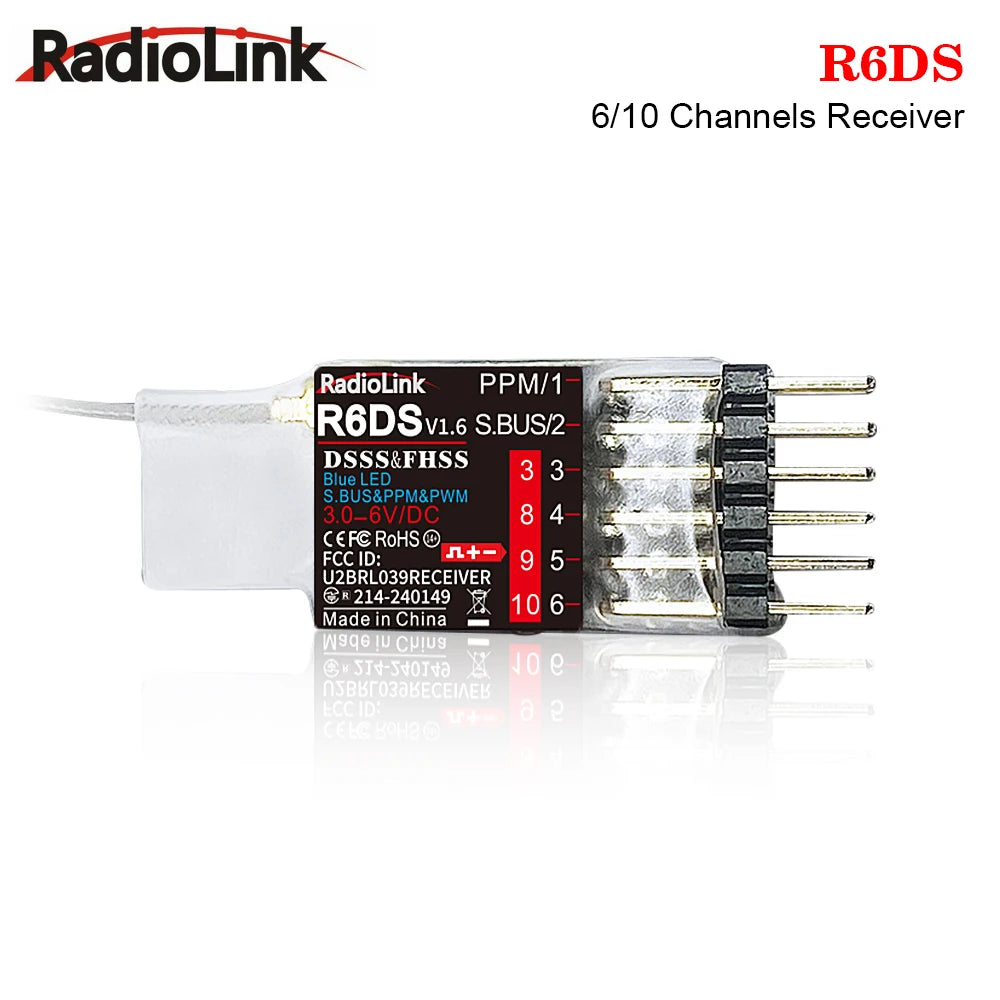 Radiolink R6DS 2.4G 6/ 10 Channels Receiver