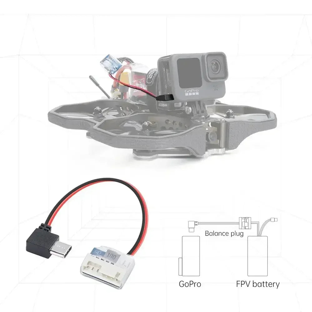 iFlight GoPro BEC Netzteil Typ C auf 5V Balance Stecker Stromkabel Ladekabel