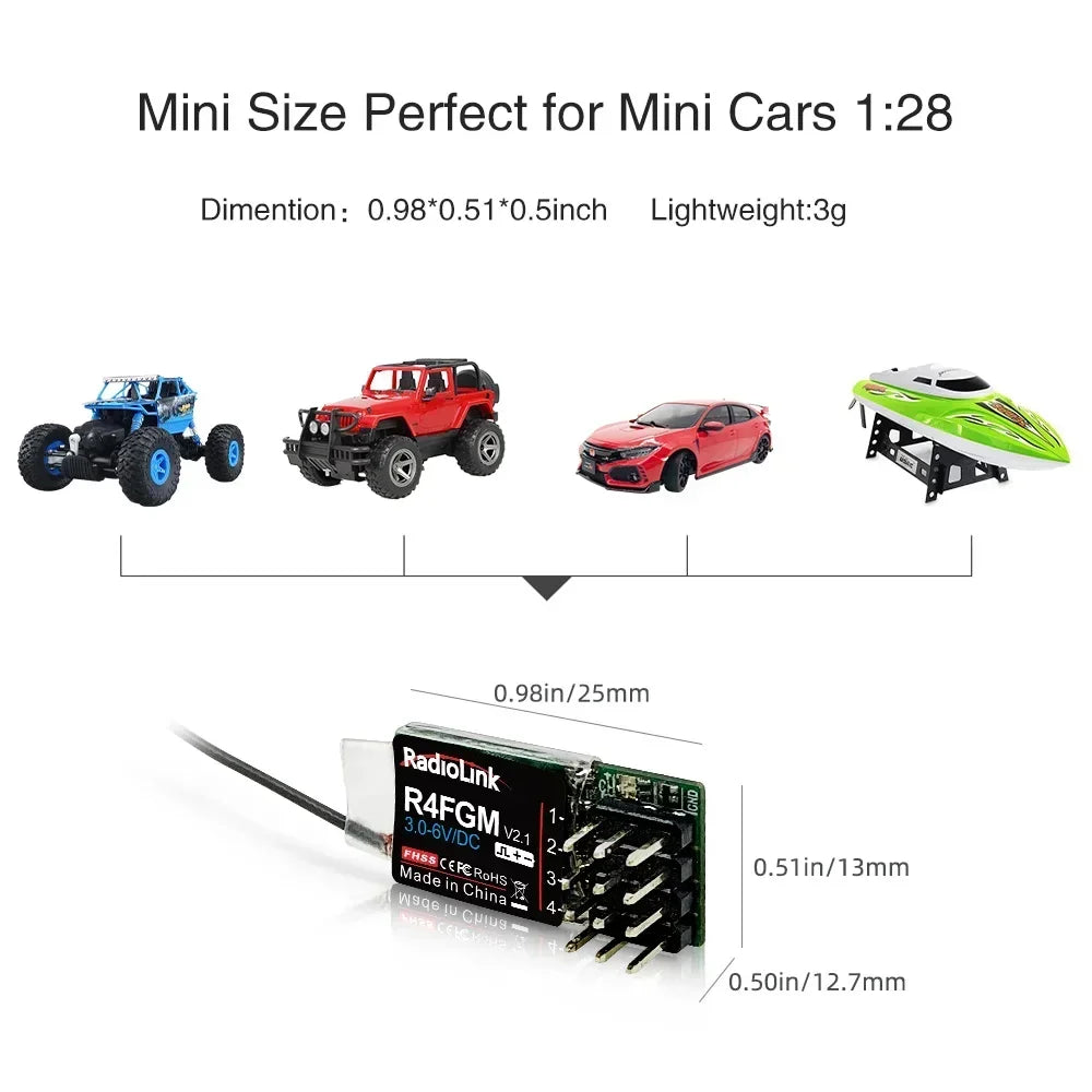 Radiolink R4FGM 4-Kanal Mini Empfänger