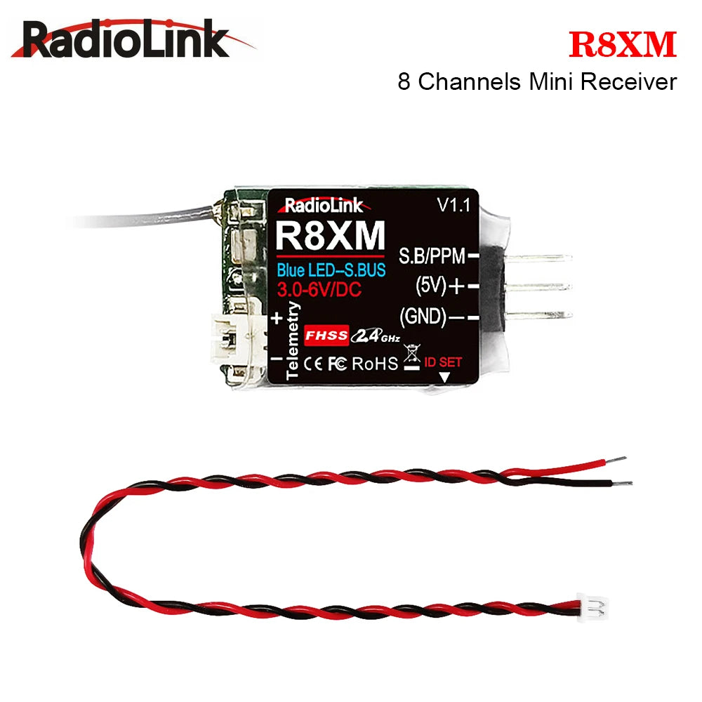 Radiolink R8XM 8-Kanal Mini 2,4-GHz-Empfänger