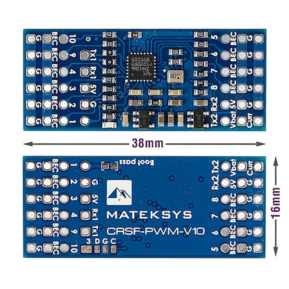 MATEKSYS CRSF TO PWM CONVERTER CRSF-PWM-B CRSF-PWM-6 CRSF-PWM-V10 CRSF-PWM-C