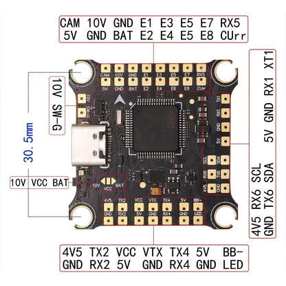 HAKRC F405 V2 F4 Flight Controller W/ 45A /50A /60A /65A 4in1 ESC