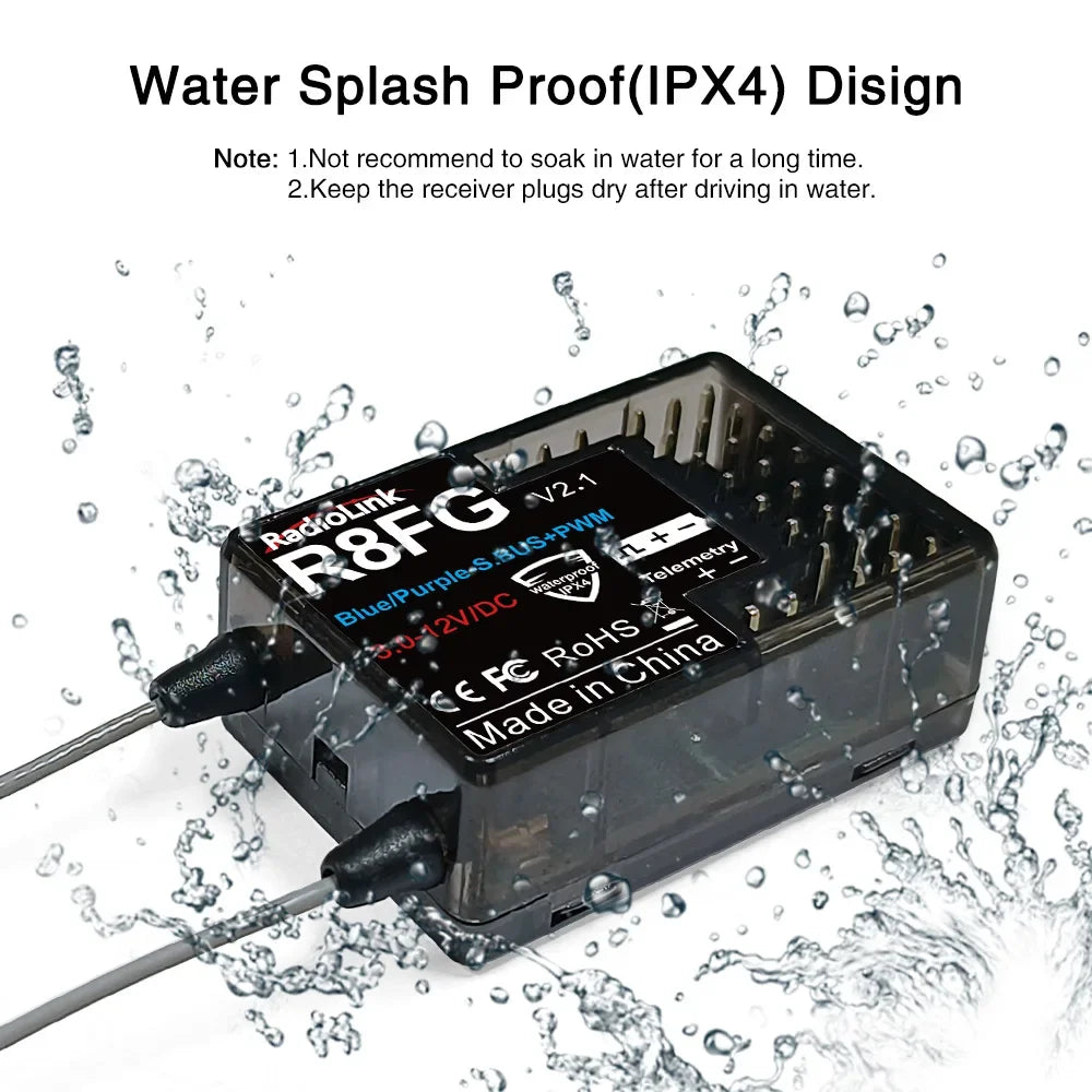 Radiolink R8FG 8 Channle 2.4G Gyro RC Receiver