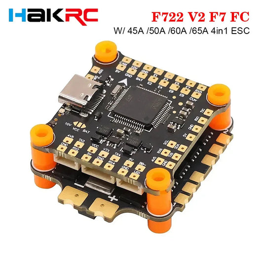 HAKRC F722 V2 F7 Stack W/ 45A /50A /60A /65A 4in1 ESC