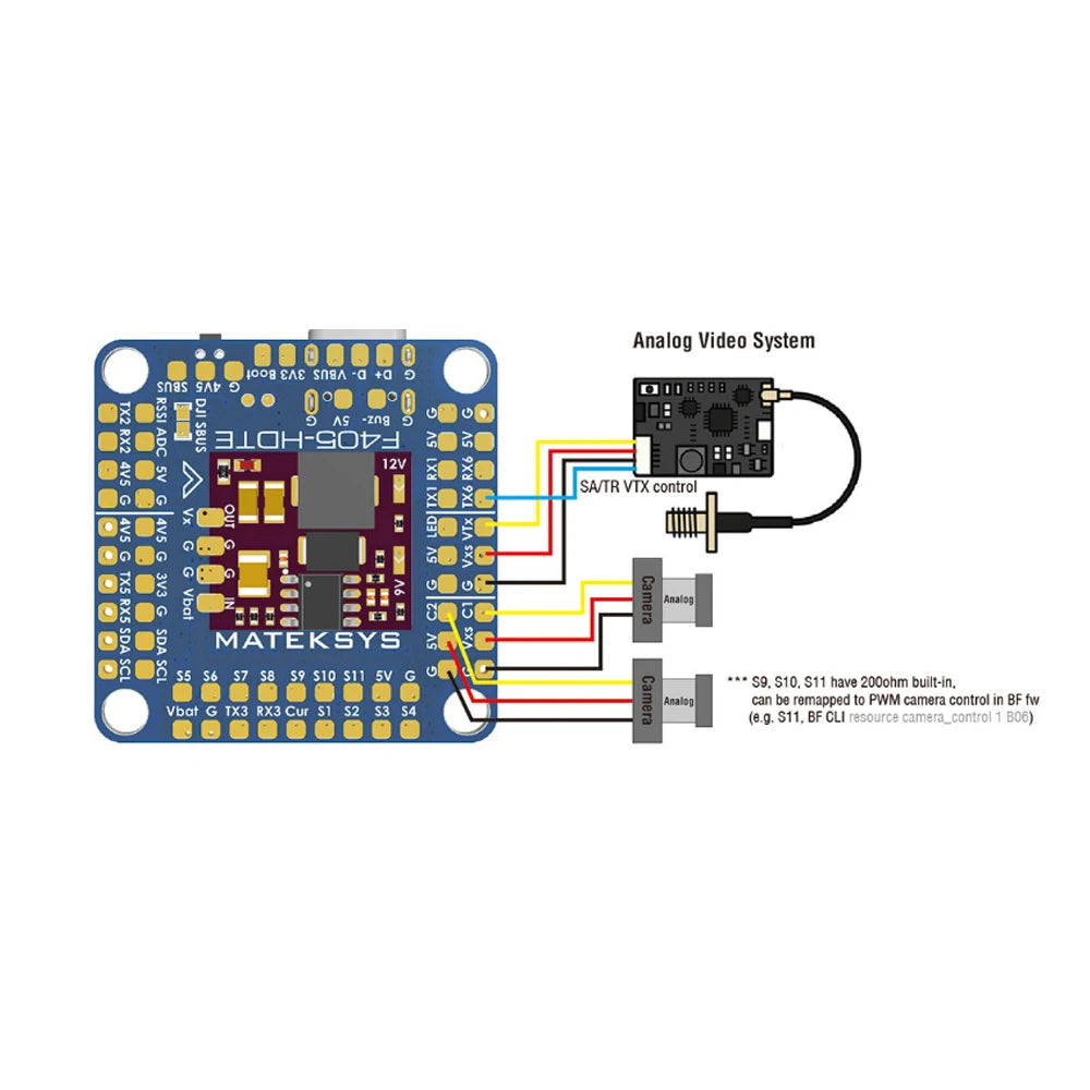 MATEKSYS F405-HDTE Flight Controller