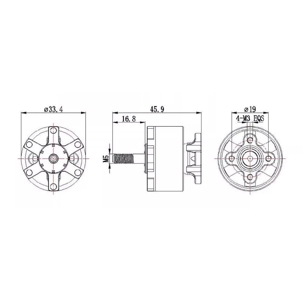 DIATONE MAMBA KN2808 1100KV Brushless Motor 4-6S