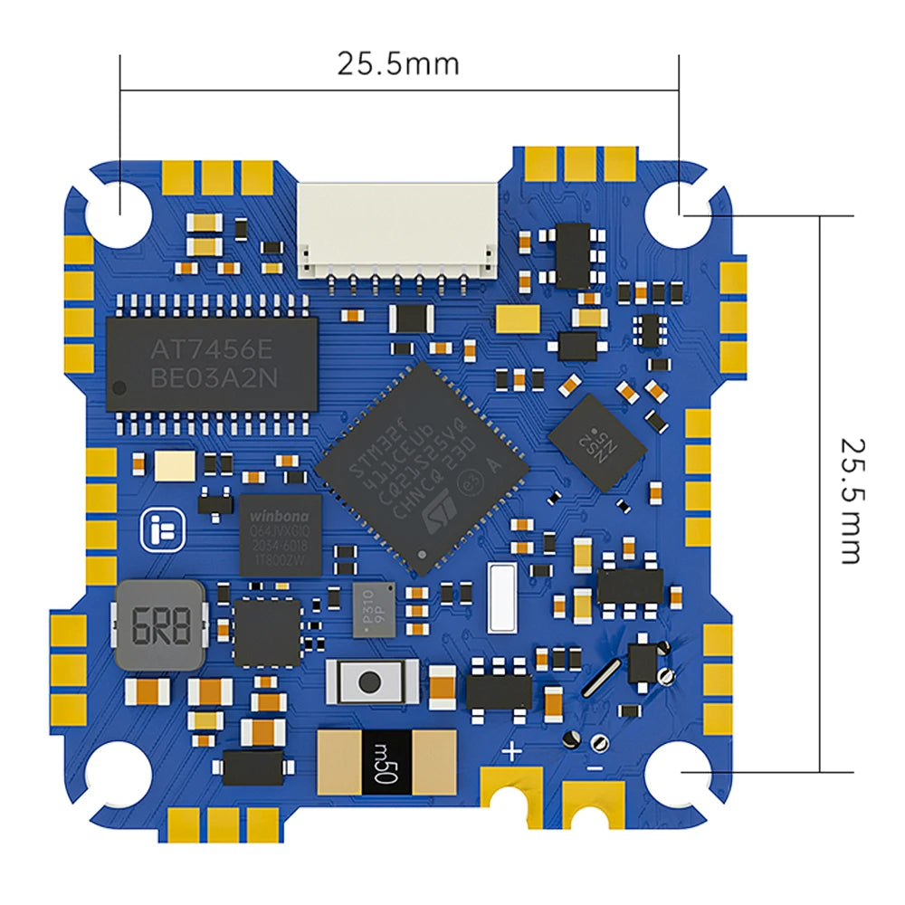 IFlight Whoop F411 F4 20A AIO Board (BMI270) BLHeli-S 5V 2A USB Micro