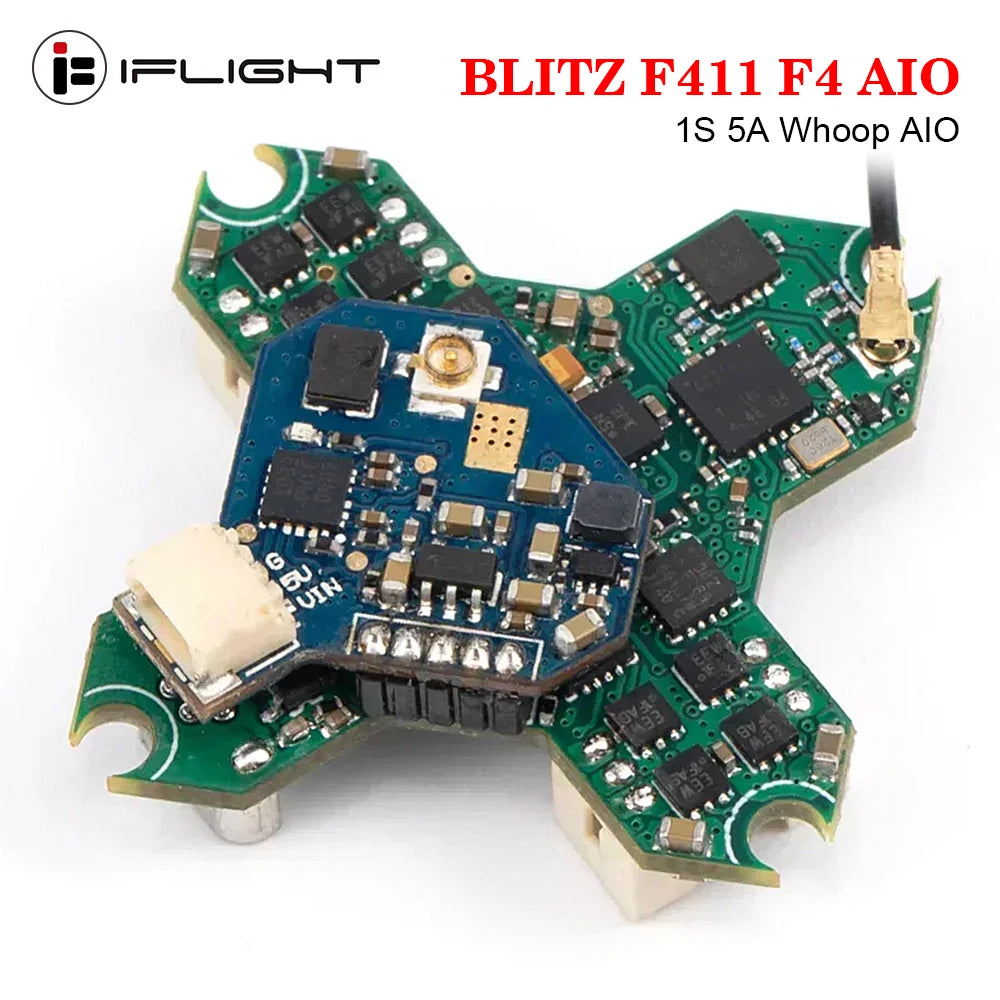 iFlight BLITZ F411 F4 1S 5A Whoop AIO Flight Controller 50mW VTX integrierter ELRS 2.4G Empfänger