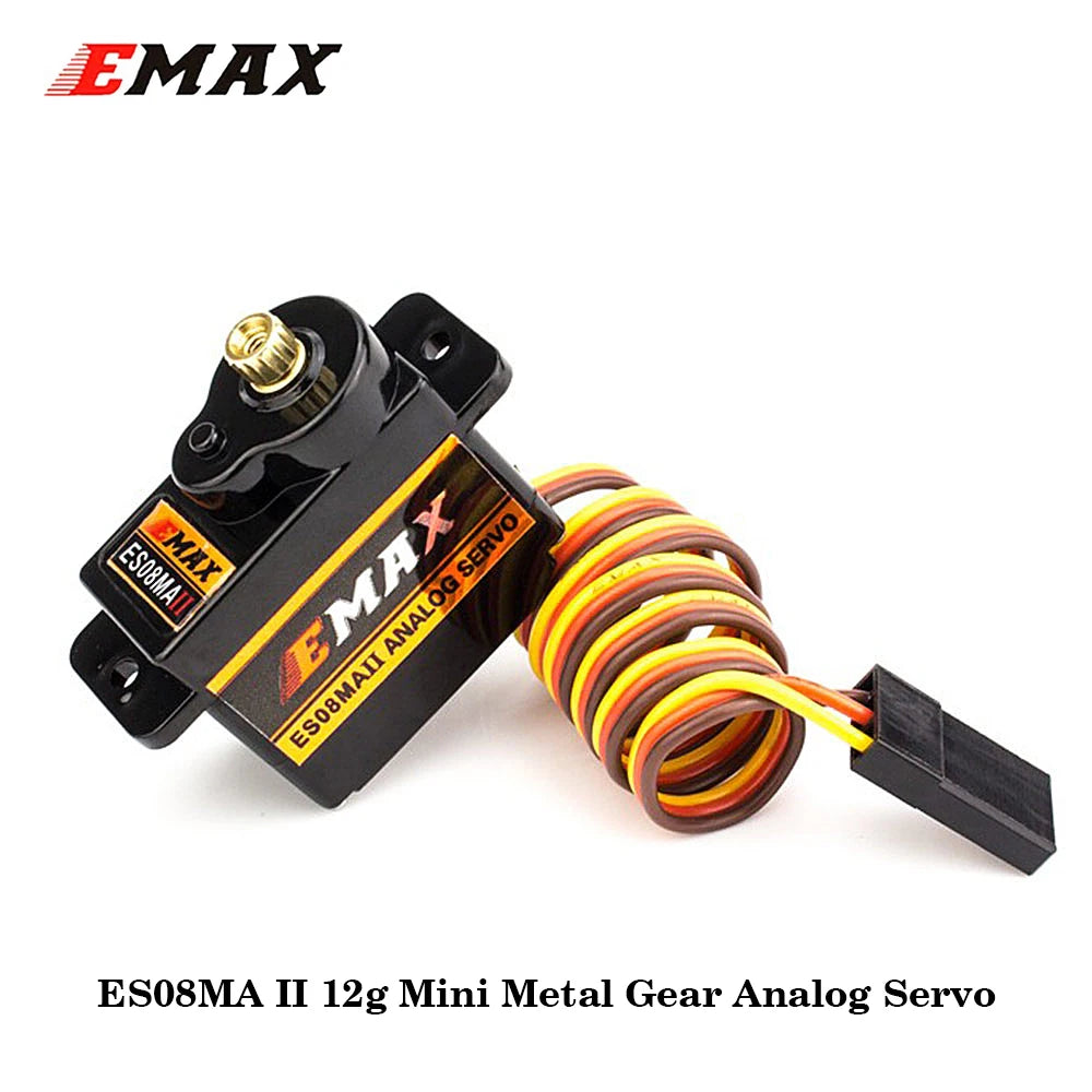 EMAX ES08MA II 12g Mini Metal Gear Analog Servo / ES08MD II 13g Mini Metal Digital Servo