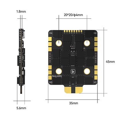 Stack Borg 5S RX iFlight