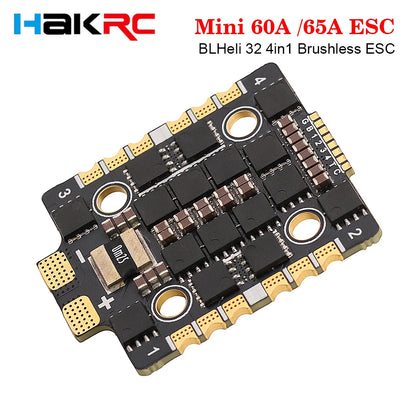 HAKRC Mini 60A /65A BLHeli 32 4in1 Brushless ESC