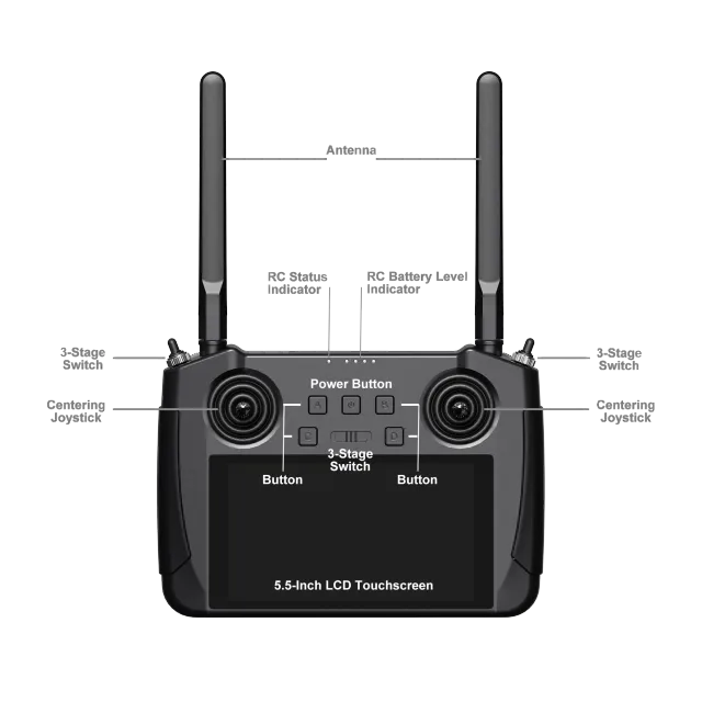 SIYI MK15 Mini HD Handheld Ground Station Enterprise Smart Controller