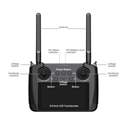 SIYI MK15 Mini HD Handheld Ground Station Enterprise Smart Controller